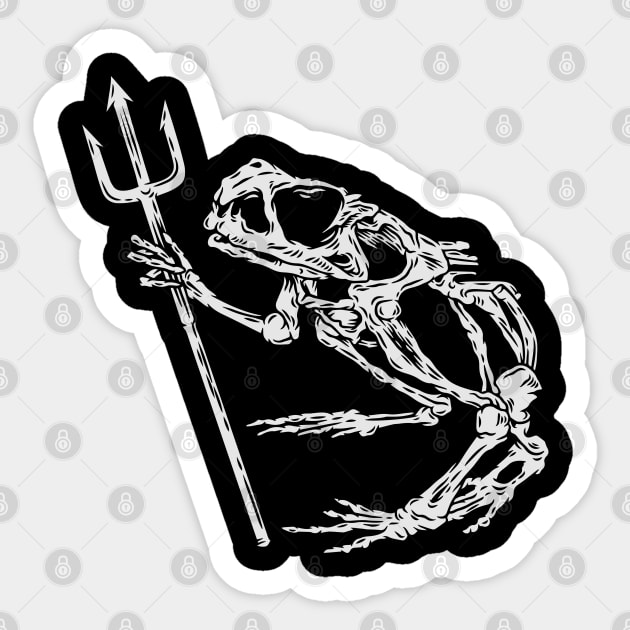 Bone Frog Sticker by Shankara